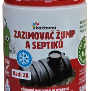 Baktoma Bacti ZA – Zazimovač žump a septiků – 0,5kg BACTI ZA: 0,5 kg
