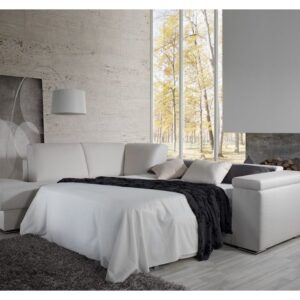 Alterego Divani Italská rozkládací sedací souprava Revers Čalounění: Kůže, Šířka: 2,5P rozkládací + područka B (š 159 cm), Druh a šířka prodloužené části: Chaiselongue hranatý (hl. 169) s područkou B, pravá strana (š 99 cm)