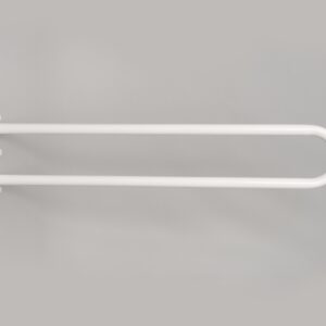 Wela pevné madlo "U" invalidní k wc BÍLÉ PREMIUM domadlo Délka: 80 cm, Průměr: 25 mm