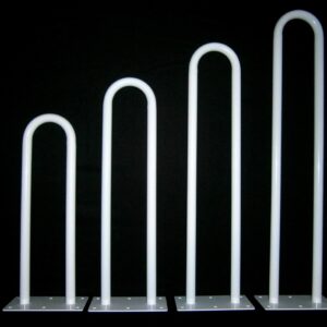 Wela pevné madlo "U" invalidní k wc BÍLÉ PREMIUM domadlo Délka: 100 cm, Průměr: 25 mm