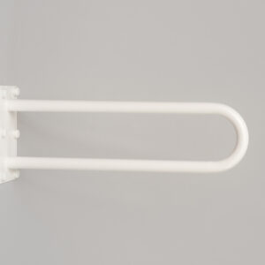 Wela pevné madlo "U" invalidní k wc BÍLÉ PREMIUM domadlo Délka: 50 cm, Průměr: 25 mm