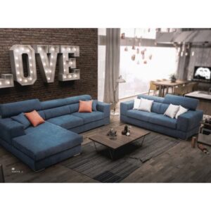 Alterego Divani Italská sedací souprava Tokyo Čalounění: Látka Premium, Šířka: 2,5P (204 cm) + chaiselongue (103 cm)