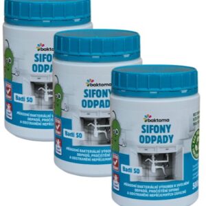 Baktoma Bacti SO – Bakterie do sifonů – 0,5kg BACTI SO – AKCE: 3 x 0,5 kg