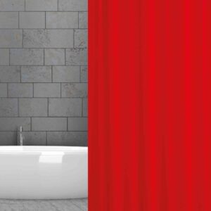 textilní závěs do sprchového koutu červený šířka x výška: 180 x 180