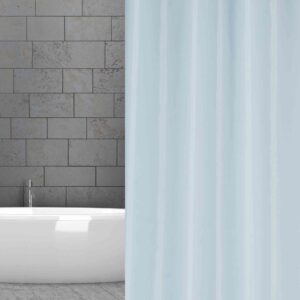 textilní závěs do sprchy světle modrý – na míru šířka x výška: výprodej 150×200