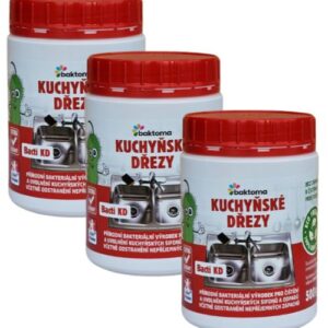 Baktoma Bacti KD – Bakterie do dřezu – 0,5kg BACTI KD – AKCE: 3 x 0,5 kg