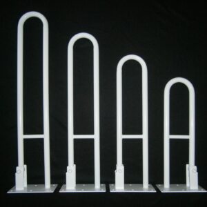 Wela sklopné invalidní U madlo k wc bílé domadlo 191351268882 Délka: 100 cm, Průměr: 25 mm