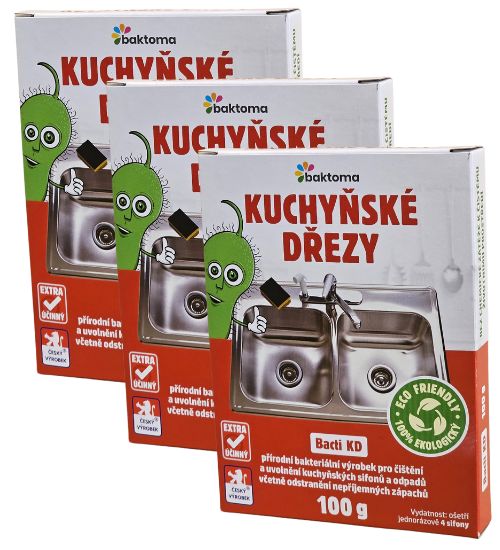 Baktoma Bacti KD - Bakterie do dřezu - 100g BACTI KD - AKCE: 3x 100 g