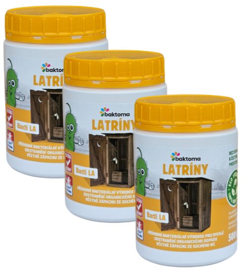 Baktoma Bacti LA - Bakterie do latríny - 0,5kg BACTI LA - AKCE: 3 x 0,5 kg