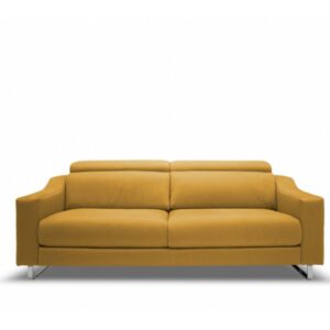 Alterego Divani Italská rozkládací pohovka na každodenní spaní Stiloso Čalounění: Kůže, Šířka: 2,5P rozkládací, područka A (š 189 cm)