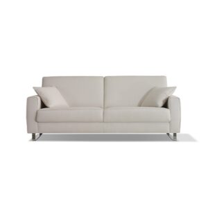 Alterego Divani Italská rozkládací pohovka na každodenní spaní Slide Čalounění: Kůže, Šířka: rozkládací křeslo, područka A (š 143 cm)