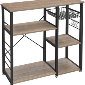 Vasagle Policový regál do kuchyně IKKS90XA Barevný odstín: Světlá