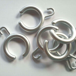 wela ZÁVĚSOVÉ KROUŽKY OPEN  MATNÉ stříbrné