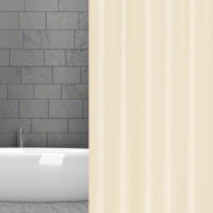 wela TEXTILNÍ SPRCHOVÝ ZÁVĚS BÉŽOVÝ se závažím obšitý W00563 šířka x výška: 120 x 180