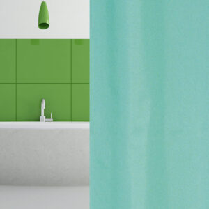 wela TEXTILNÍ SPRCHOVÝ ZÁVĚS TYRKYS se závažím obšitý W00191 šířka x výška: za 1 cm šířky (nastavte počet cm) x 200 cm výšky