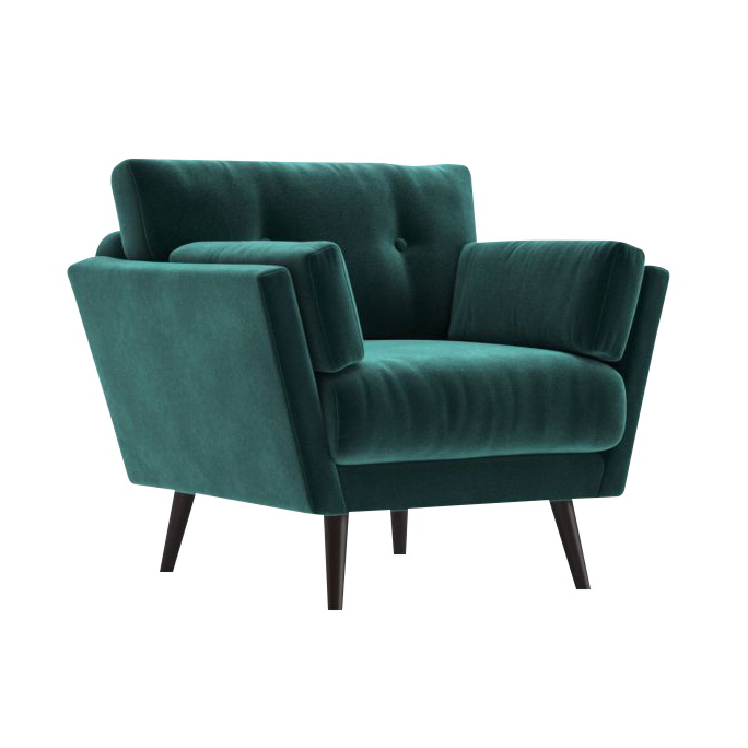 STYLE HOME Vintage křeslo Chicago Potah: Látka