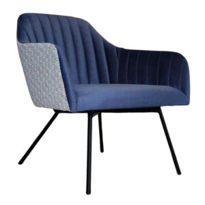 STYLE HOME Moderní designové křeslo Kuba Materiál: Čtyři samostatné kovové nožky, Potah: Látka přední a zadní strany odlišná