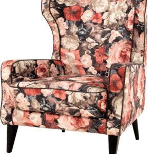 STYLE HOME Retro křeslo ušák Whiskey Potah: Látka