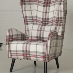 STYLE HOME Retro křeslo ušák Wing Potah: Látka