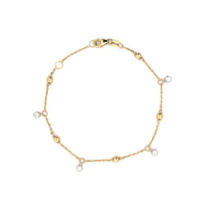 Beny Jewellery Náramek se Zirkony z Kombinovaného Zlata