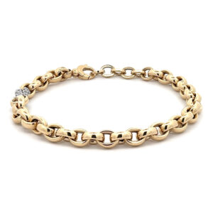 Beny Jewellery Náramek se Zirkony z Kombinovaného Zlata