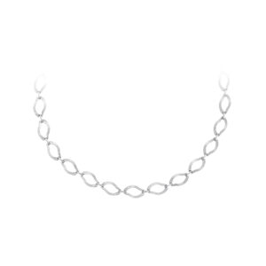 Beny Jewellery Dámský Náhrdelník z Bílého Zlata