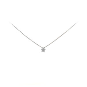 Beny Jewellery Náhrdelník Hvězda z Bílého Zlata