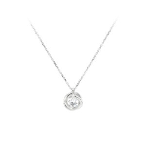 Beny Jewellery Dámský Náhrdelník se Zirkonem z Bílého Zlata