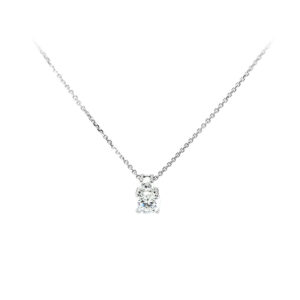 Beny Jewellery Náhrdelník se Zirkony z Bílého Zlata