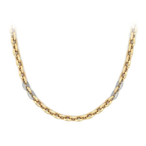 Beny Jewellery Náhrdelník se Zirkony z Kombinovaného Zlata