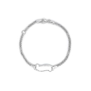 Beny Jewellery Dětský Náramek s Destičkou z Bílého Zlata