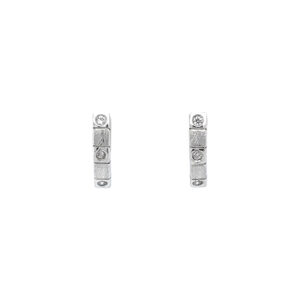 Beny Jewellery Jemné Náušnice z Bílého zlata se Zářícím Třpytem Zirkonů
