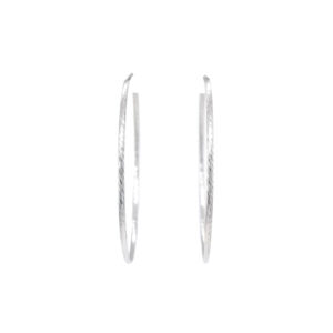 Beny Jewellery Kruhové Náušnice z Bílého Zlata