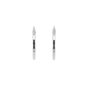 Beny Jewellery Kruhové Náušnice z Bílého Zlata