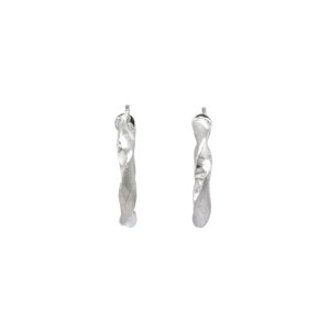 Beny Jewellery Kruhové Náušnice z Bílého Zlata