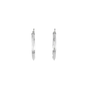 Beny Jewellery Kruhové Náušnice z Bílého Zlata