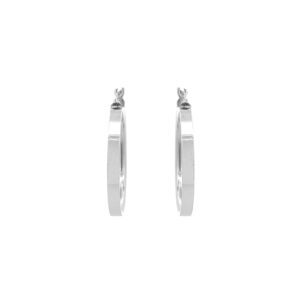 Beny Jewellery Kruhové Náušnice z Bílého Zlata