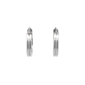 Beny Jewellery Kruhové Náušnice z Bílého Zlata