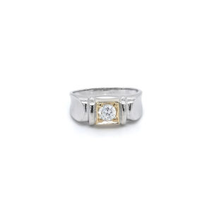 Beny Jewellery Prsten se Zirkonem z Kombinovaného Zlata