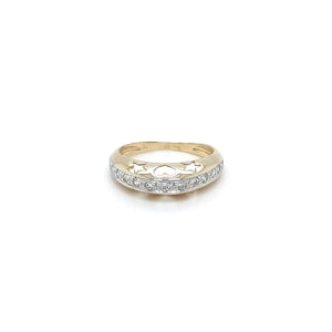 Beny Jewellery Prsten se Zirkony z Kombinovaného Zlata
