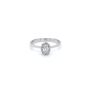 Beny Jewellery Prsten se Zirkony z Bílého Zlata