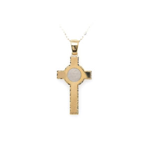 Beny Jewellery Přívěsek Kříž z Kombinovaného Zlata