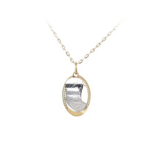 Beny Jewellery Přívěsek Madonka Panna Marie z Kombinovaného Zlata