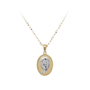 Beny Jewellery Přívěsek Madonka Panna Marie z Kombinovaného Zlata