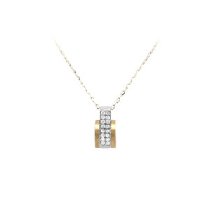 Beny Jewellery Přívěsek se Zirkony z Kombinovaného Zlata