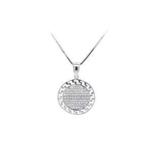 Beny Jewellery Přívěsek se Zirkony z Bílého Zlata