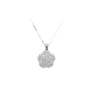 Beny Jewellery Přívěsek se Zirkony z Bílého Zlata