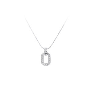 Beny Jewellery Přívěsek se Zirkony z Bílého Zlata