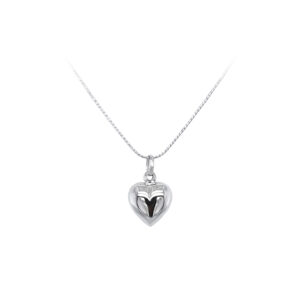 Beny Jewellery Přívěsek Srdce z Bílého Zlata