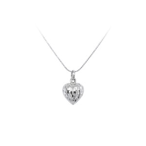 Beny Jewellery Přívěsek Srdce z Bílého Zlata